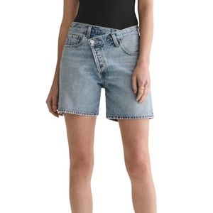 AGOLDE Criss Cross Denim Shorts - 30